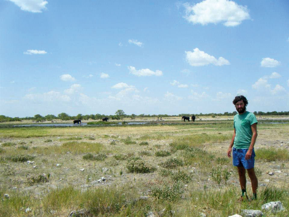 The author and researcher, Lee Hewitson at Etosha National Park. 