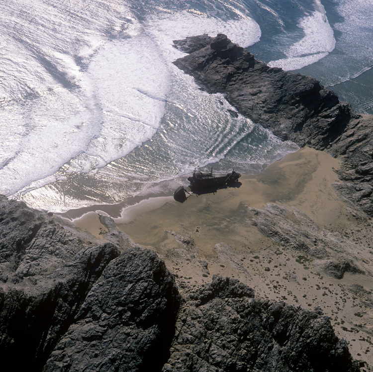 Skeleton coast shipwreck by Amy Schoeman